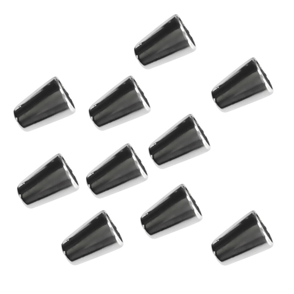 10x Metal Bell Sportwear Garment Shoelace Rope Stop Cord Lock Fastener Ends
