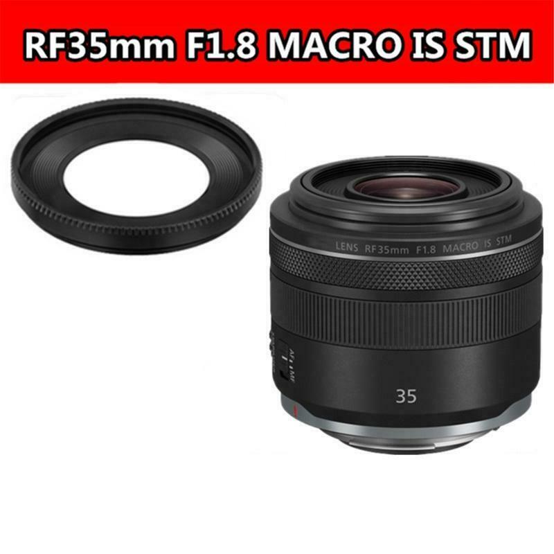 EW-52 Lens Hood Screw 52mm Camera Lente for Canon- EOS RF 35mm F1.8 MACRO IS STM
