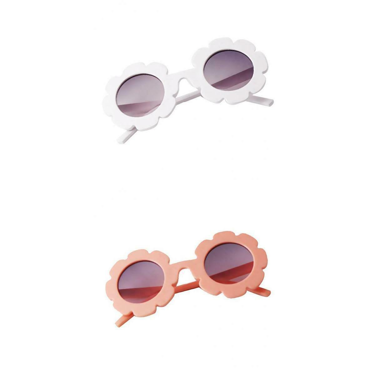 2Pcs Cute Baby Boy Girl Round Goggles Toddler Infant Soft Plastic UV400