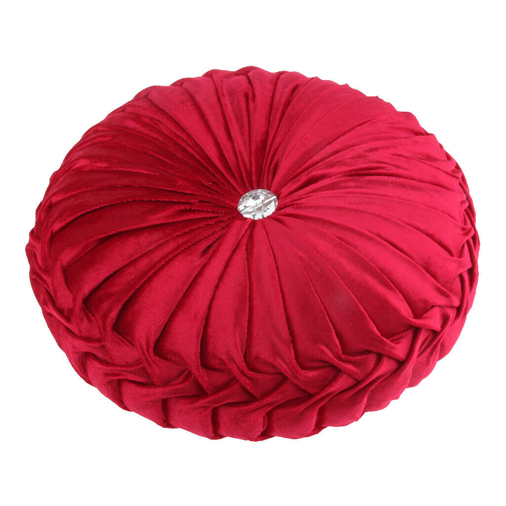 Home Round Floor Cushion Seat Pillow Chair Futon Window Pad Red