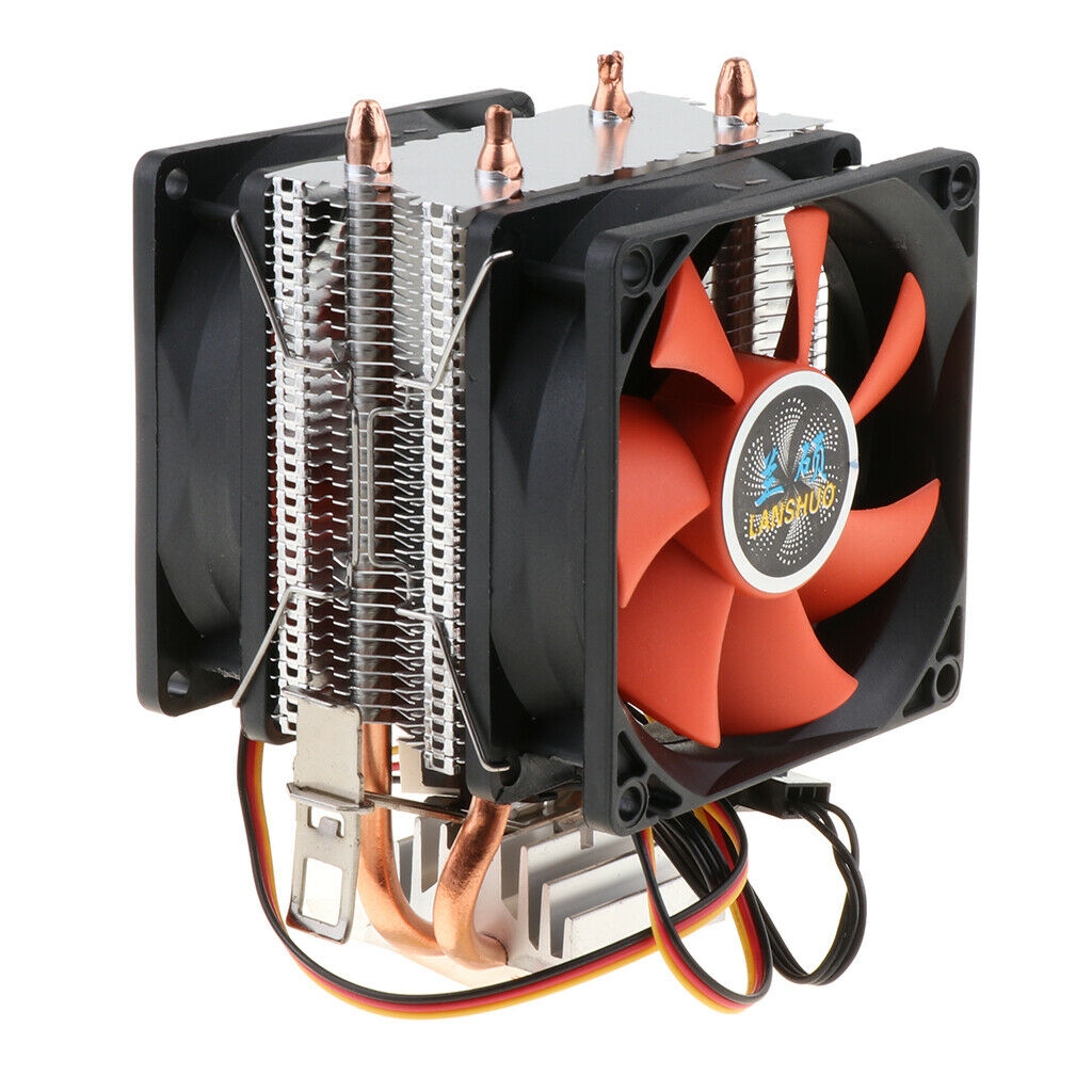 Computer CPU Cooling Fan 3 Pin Cooler Heat Dissipation Radiator Heatsink