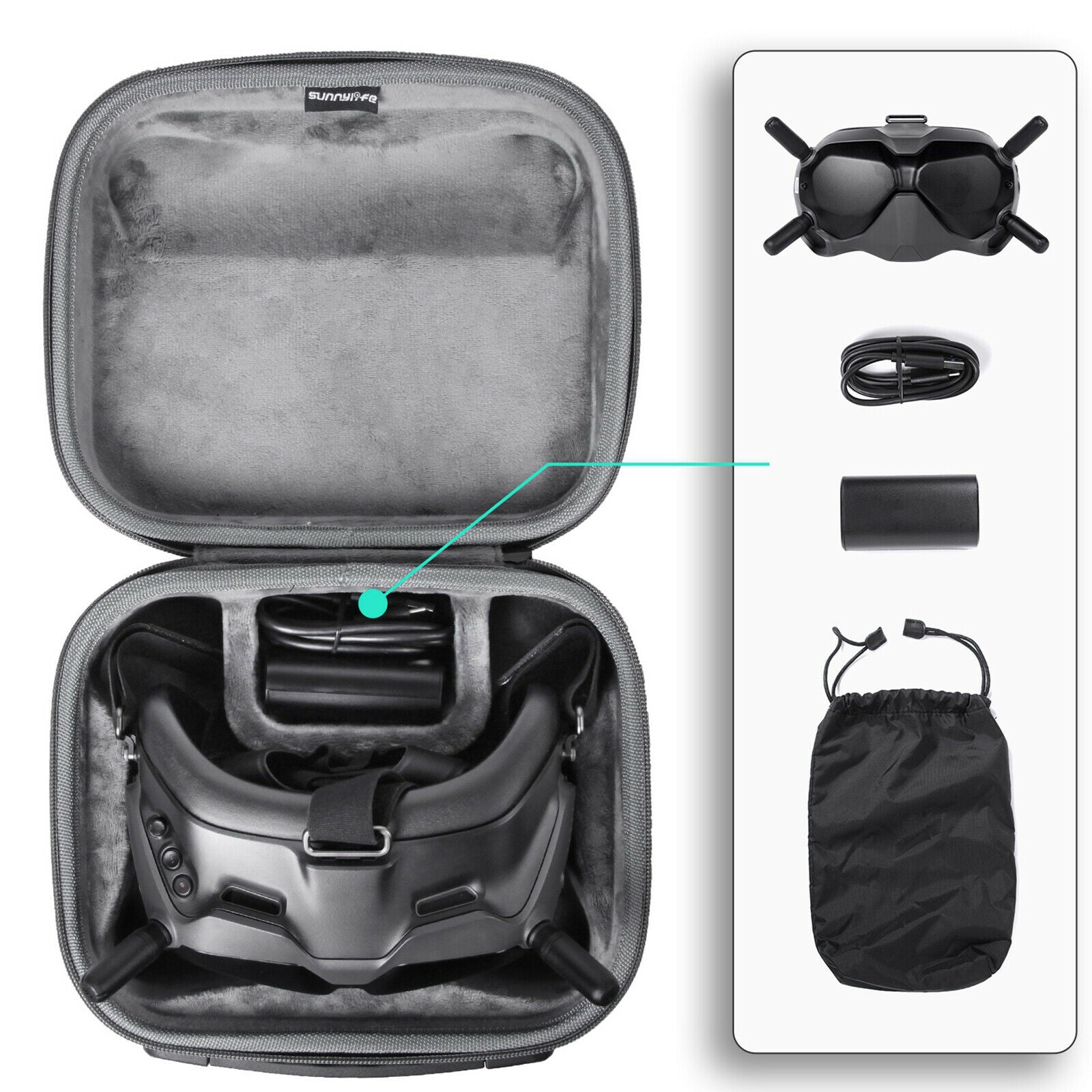 Scratch-resistant Fabric Portable Stable Storage Bag Organizer Carrying Case for