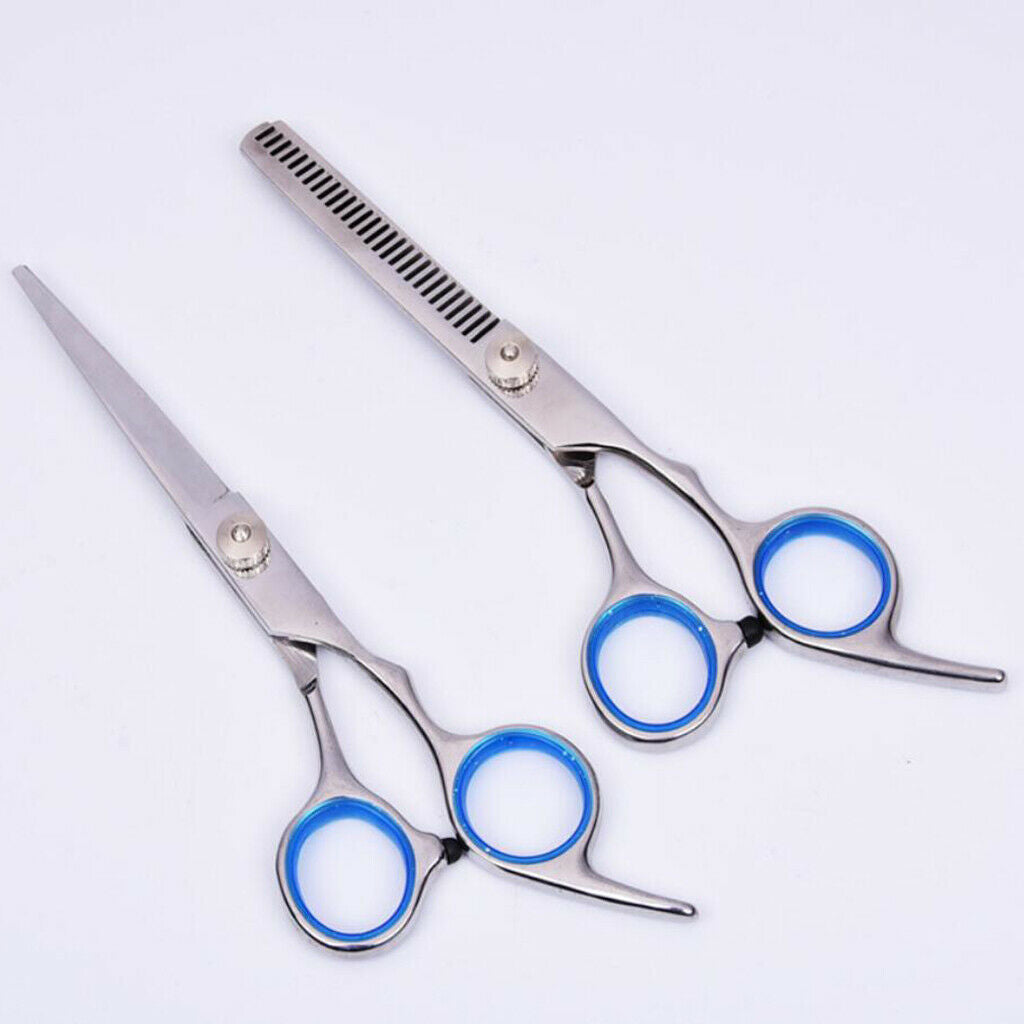 Set of 7 Women Hairdressing Scissors Kit Barber Hair Cutting Shears Sharp