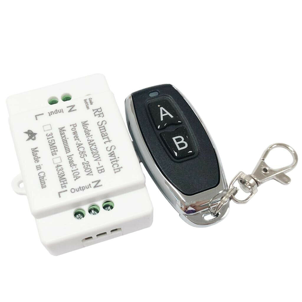 433Mhz Wireless RF Transmitter Remote Control Switch (A/B Button) + Relay