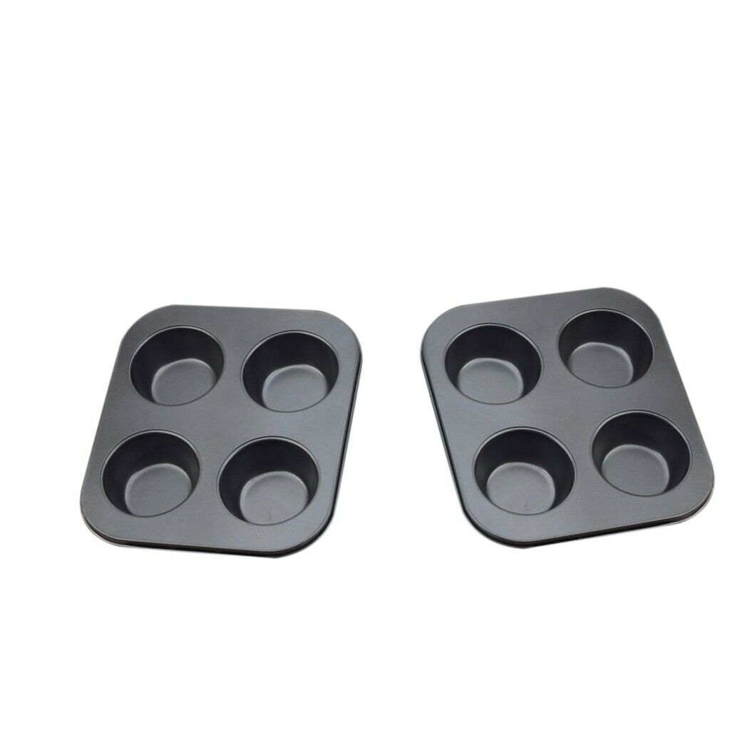 2pcs Useful Muffin Cakes Pan Practical Cookie Baking Tray For Kitchen Hotel