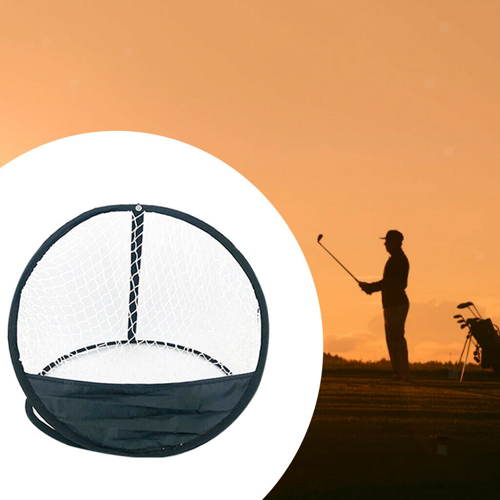 Portable Folding Golf Chipping Net Training Aid Chip Trainer Beginner