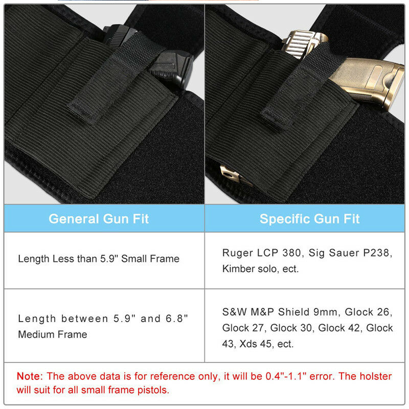 Concealed Carry Ankle Leg Gun Holster Magazine Bag For GLOCK 26 27 42 43 Pistol