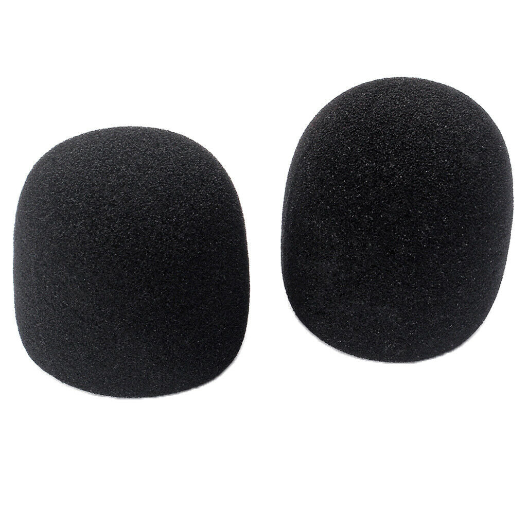 10 Pack Black Handheld Stage Microphone Windscreen Foam Mic Cover Karaoke