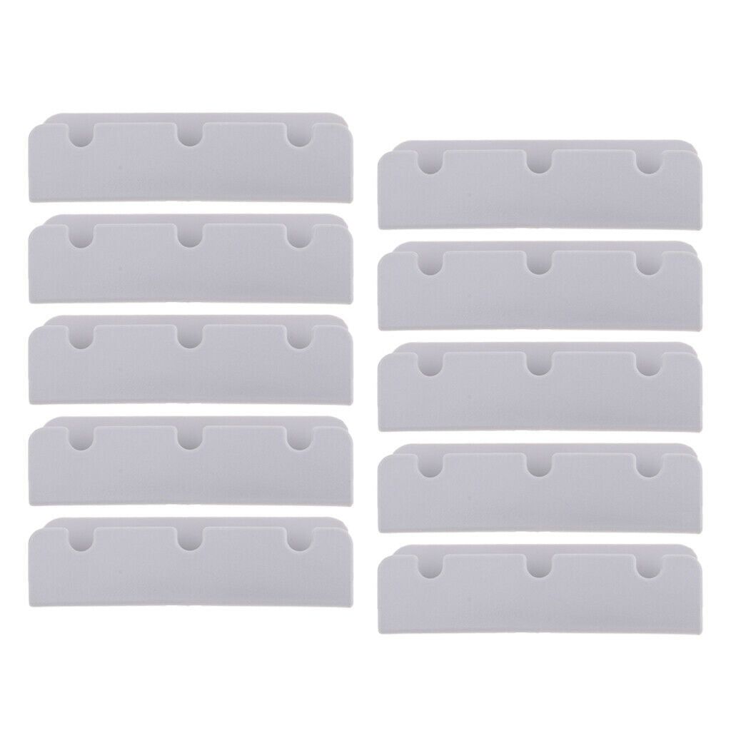 10x Durable Boat Seat Hook Clips Brackets Parts for Rubber Dinghy Yacht Gray