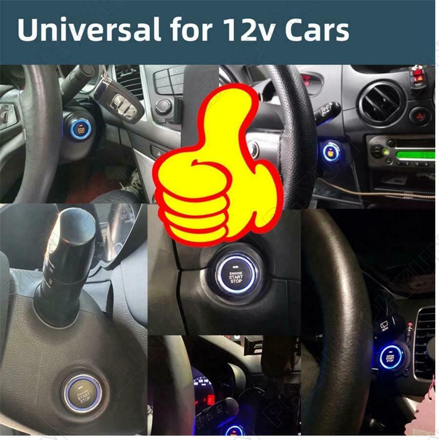 12V Car One-Key Engine Start Stop Button Bluetooth Remote Control Smart System
