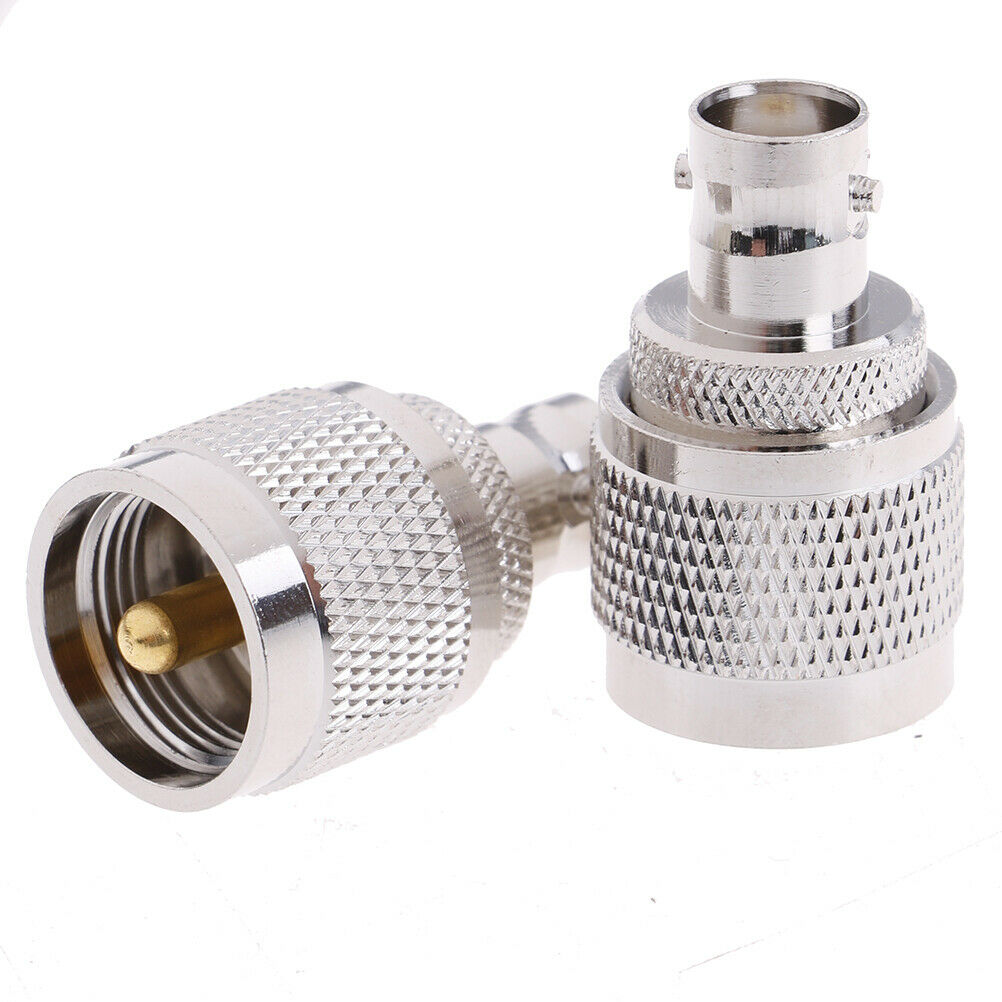 1x UHF Male PL259 PL-259 plug to BNC Female jack RF coaxial adapter connec.l8