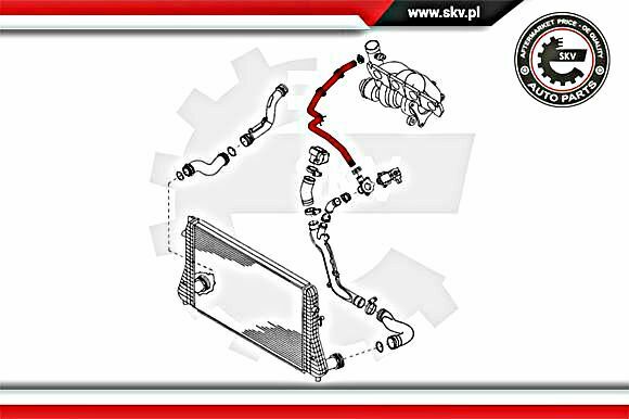 Charger Intake Hose Fits VW Golf Mk7 Hatchback 1K0145693B