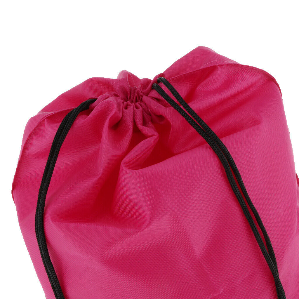 Drawstring Swimming Bag Beach Bag Sports Gym Backpack Pink