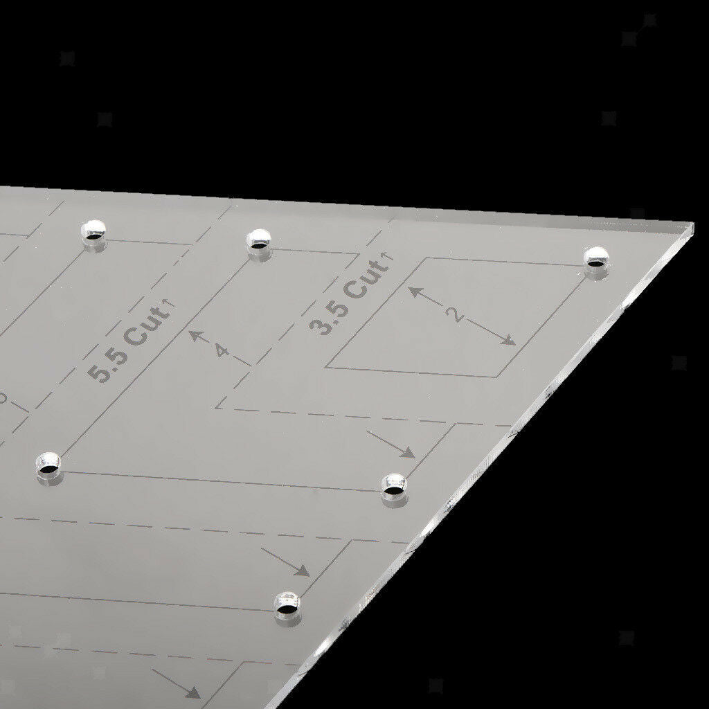 60 Degree Diamond Rhombus Quilting Ruler Quilting Tools Patchwork Template