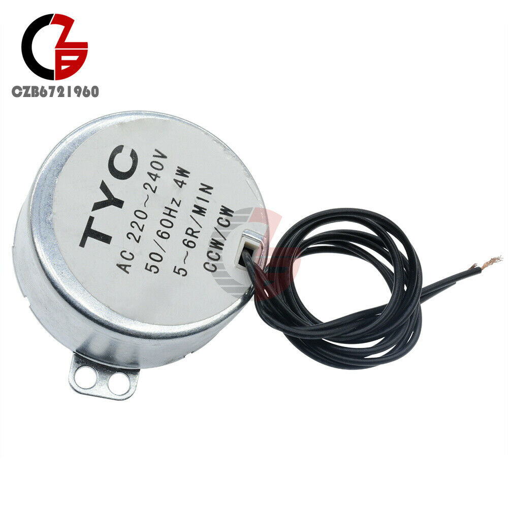 TYC-50 AC 220V Synchronous Motor 5-6RPM CW/CCW 4W Torque 4KGF CM