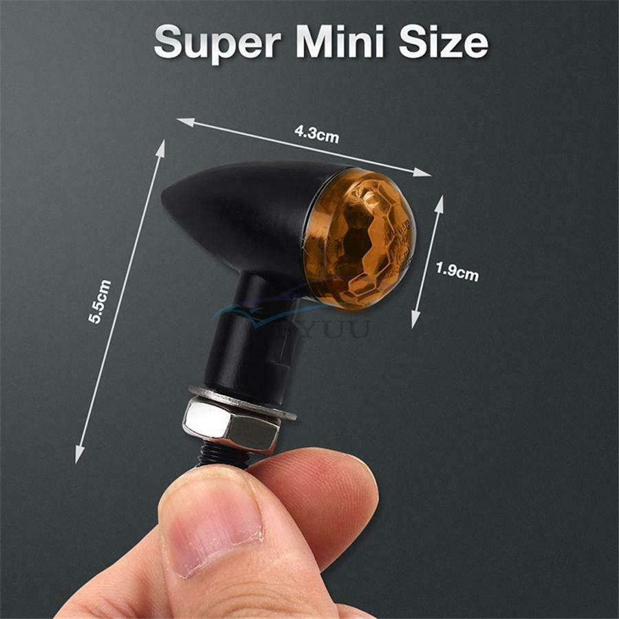 2 Pieces Anti-dust Flashing Indicator Turn Signal Lights For Motorcycle Off Road