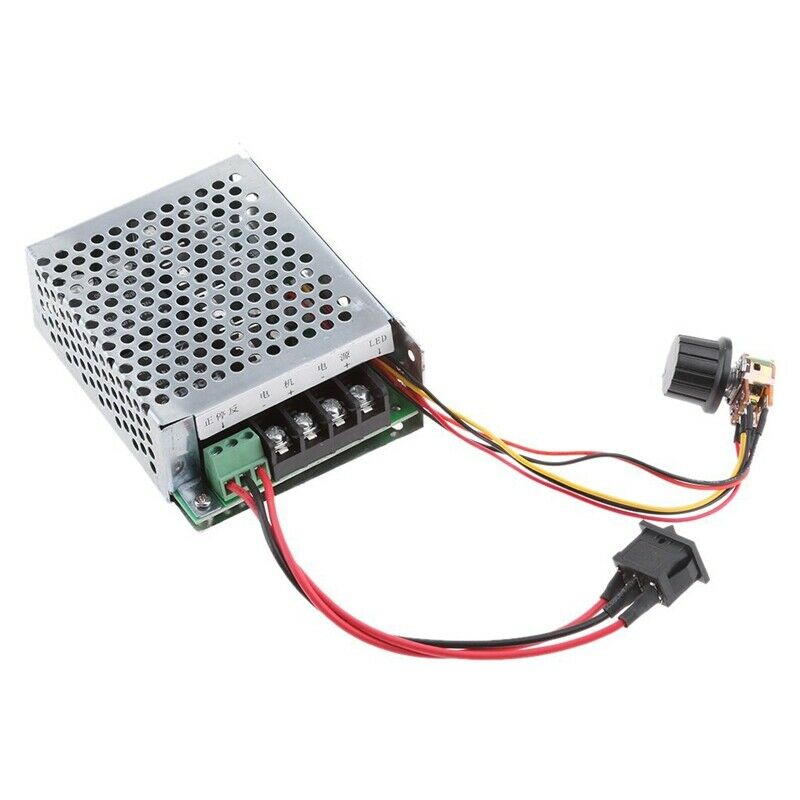 2X(DC 10-50V 40A DC Motor Regulator PWM Motor Speed Controller CW CCW ReverX6P9)