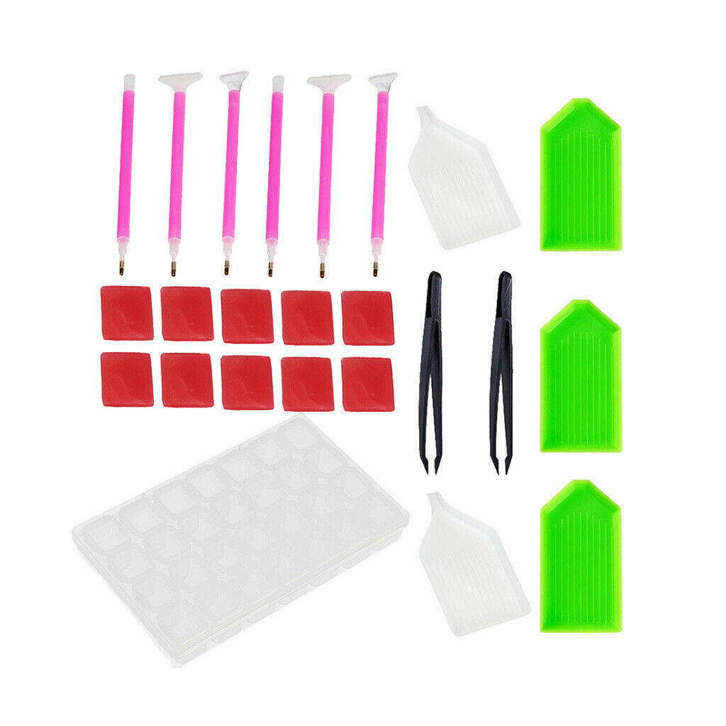 24pcs Diamond Painting Tools Kit 5D Diamond Embroidery Painting Accessories
