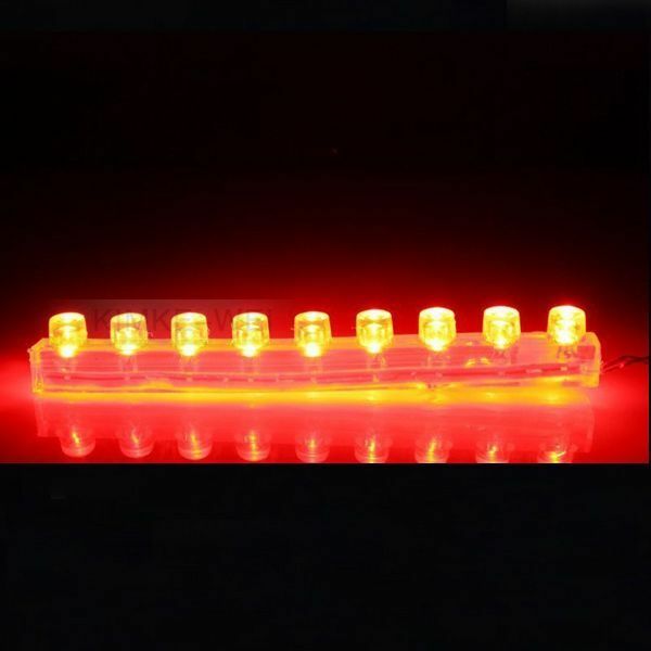 9cm Red LED Under Car Flexible Waterproof Strip Light New