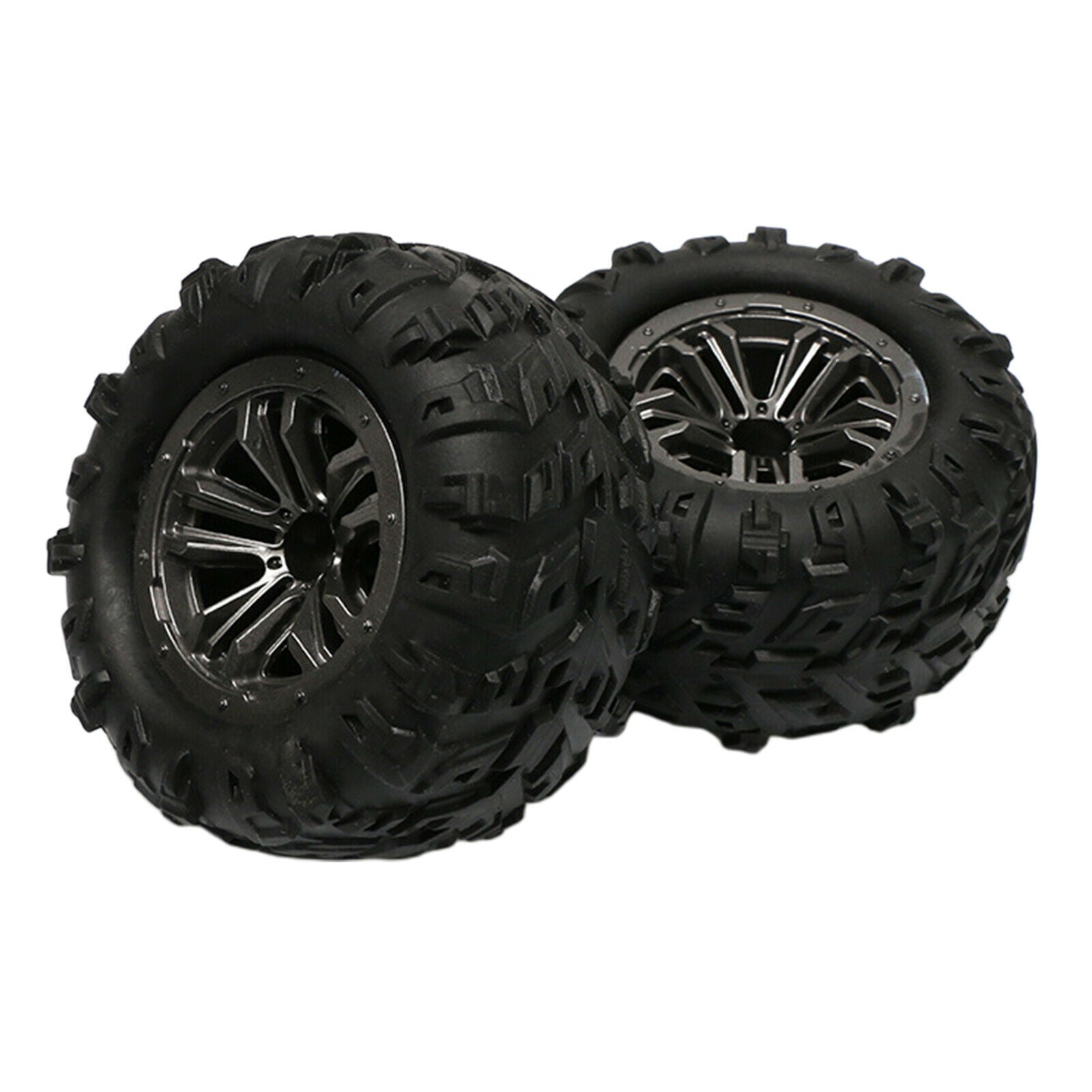 1 Pair Rubber Tyres for Wltoys 12428 12423 1:12 RC Monster Truck Spares Parts