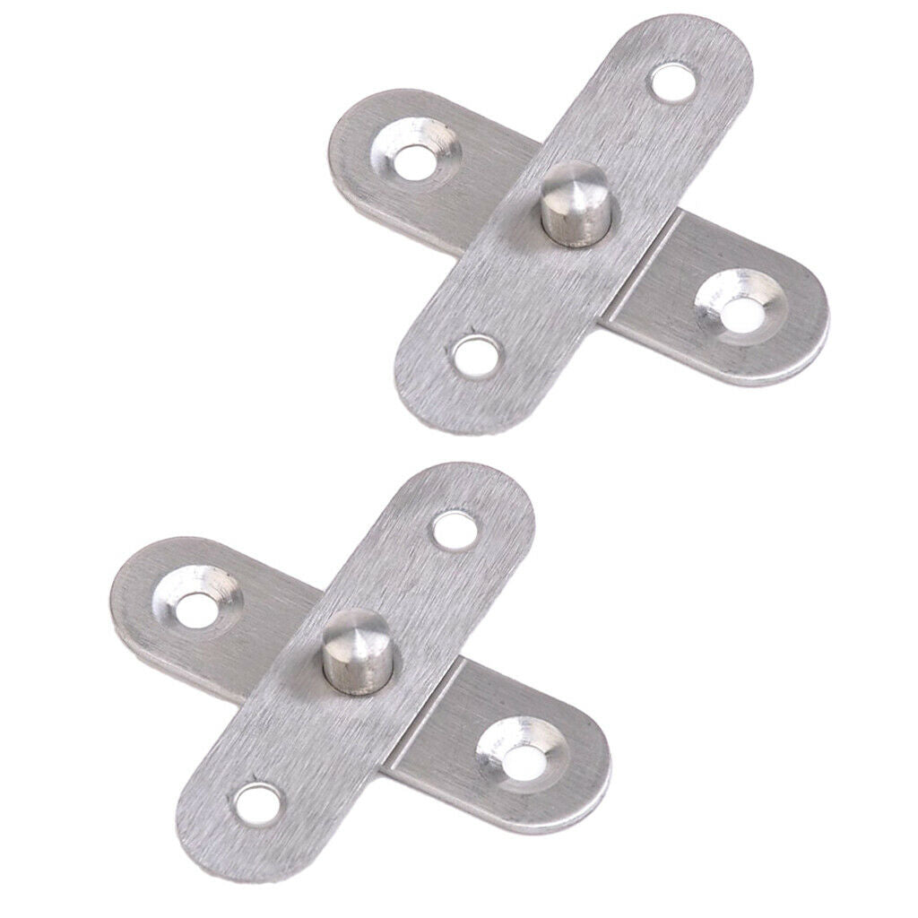 2Pcs 56x16mm Stainless Steel 360 Degree Rotary Door Ball  Center Hinge