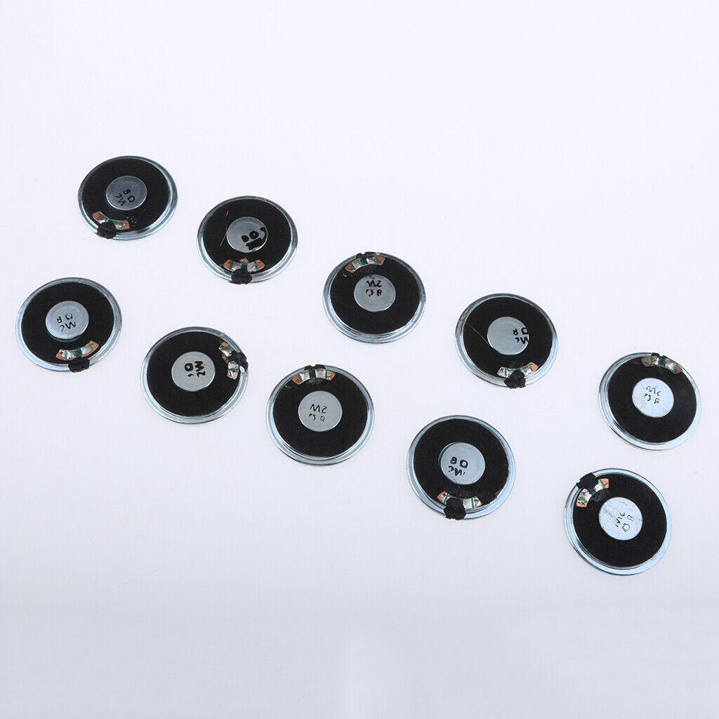 10Pcs Mini Speakers 40mm Sound Midrange Bass Speaker Round Trumpet Horn