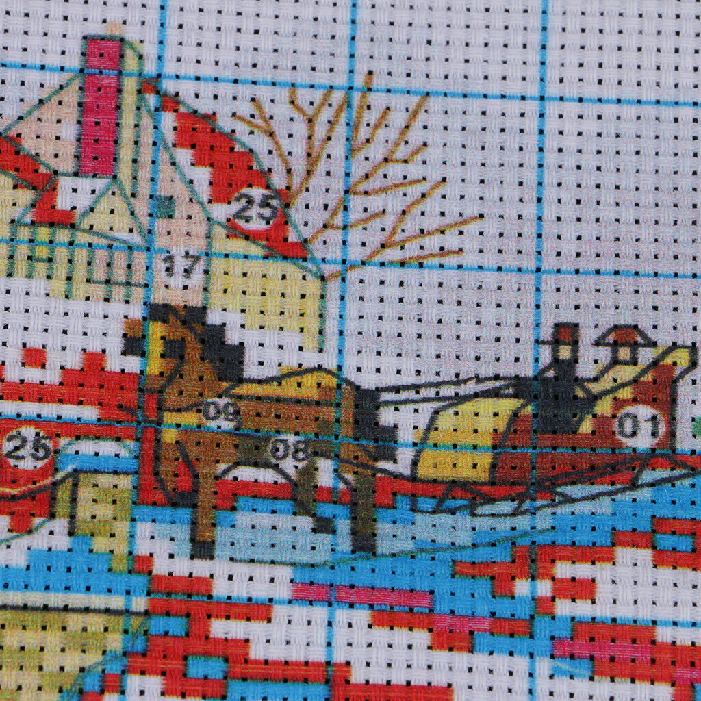 Stamped Cross Stitch Kits DIY Embroidery Kit 11 Count Cloth for Beginners
