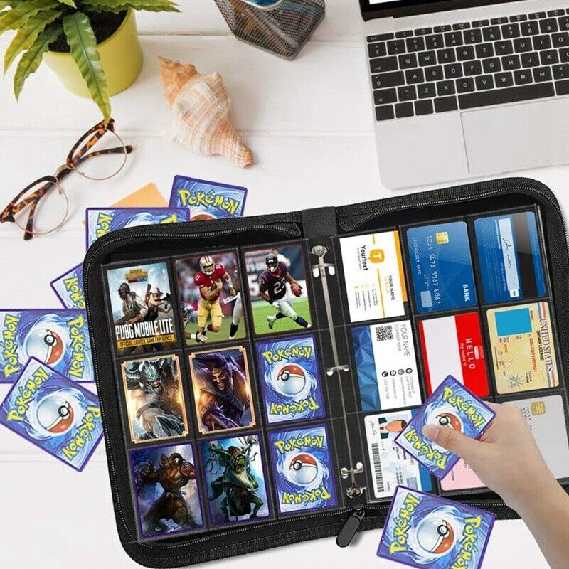 900 Pockets Trading Card Sleeves Binder, Baseball Card Binder Sleeves Fit foO6R3