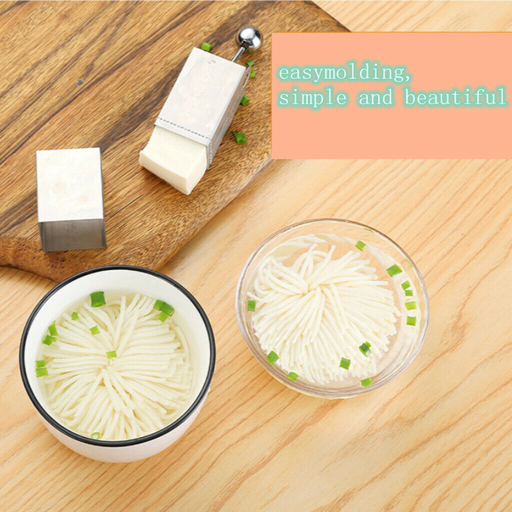 Flower Tofu Cutter Stainless Handy Slicer Shredder Cooking Vegetable Tools