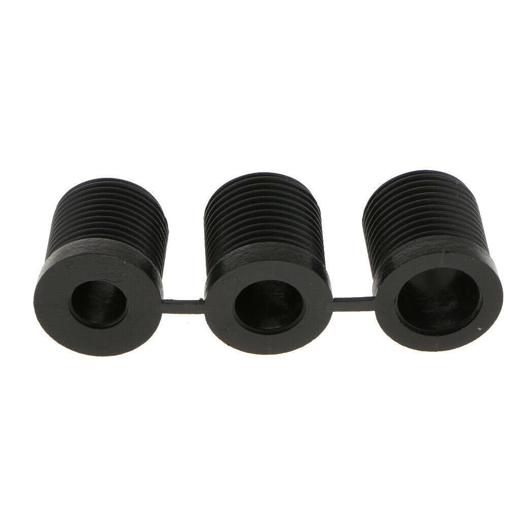 Aluminium Alloy 12mm Length Manual Gear Shifter Knob with 3 Adapters Black