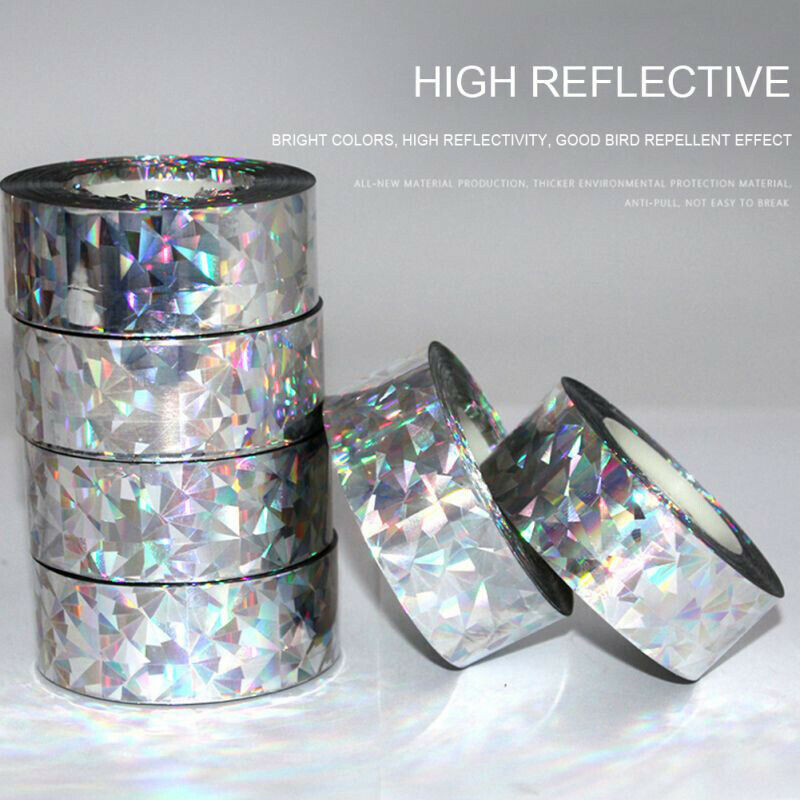 80M Garden Bird Repellent Tape Anti Bird Reflective Deterrent Tape Usef.l8