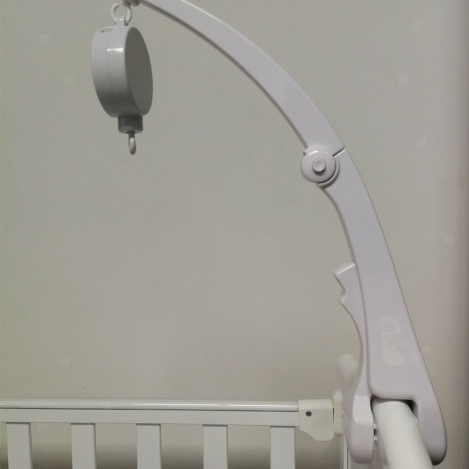 Baby Crib Holder Music Box Hanger Rotated Arm Bracket No Screws Easy Install