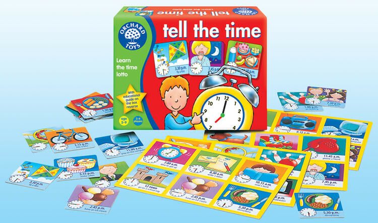 Orchard Toys 015 Tell the Time  Kids Childrens Fun Learning Game 5 - 9 Years