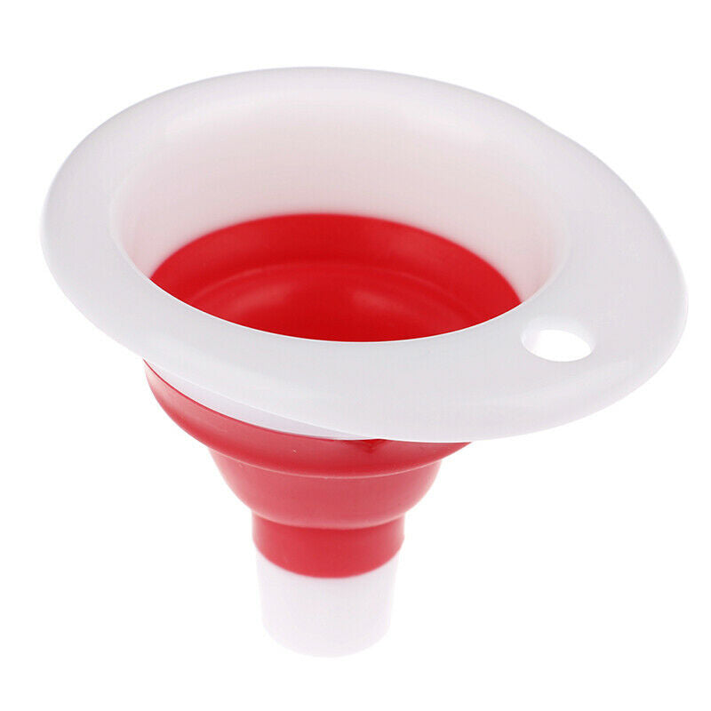Silicone Gel Foldable Collapsible Oil Water Funnel Hopper Kitchen Cooking.l8