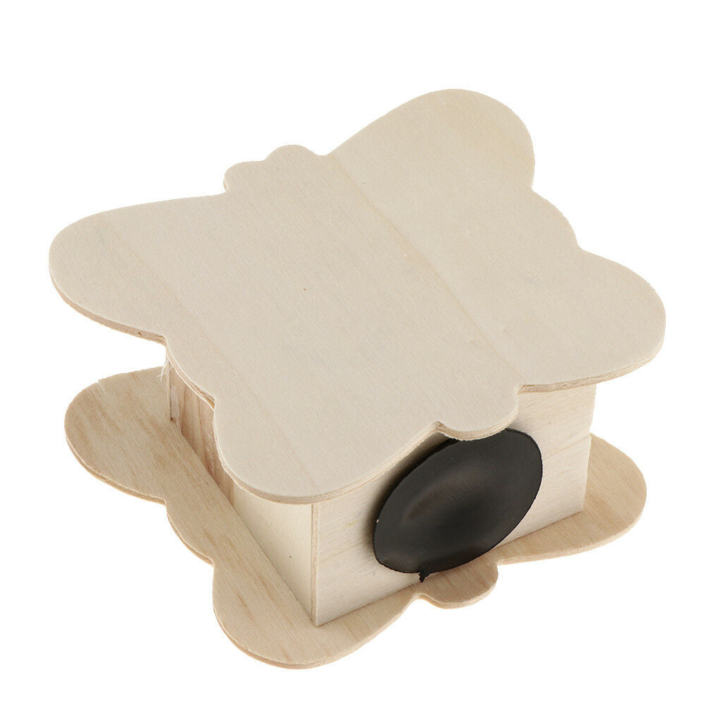 Wooden Butterfly Educational Toys for Kids DIY Personalized Coin Saving Box