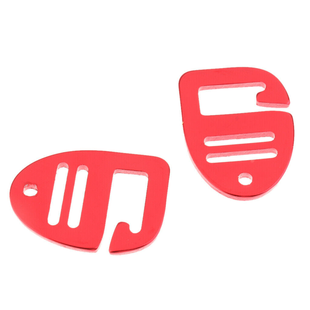 4Pcs 1'' G Hook Outdoor Webbing Buckle Carabiners Hardware 25mm Red