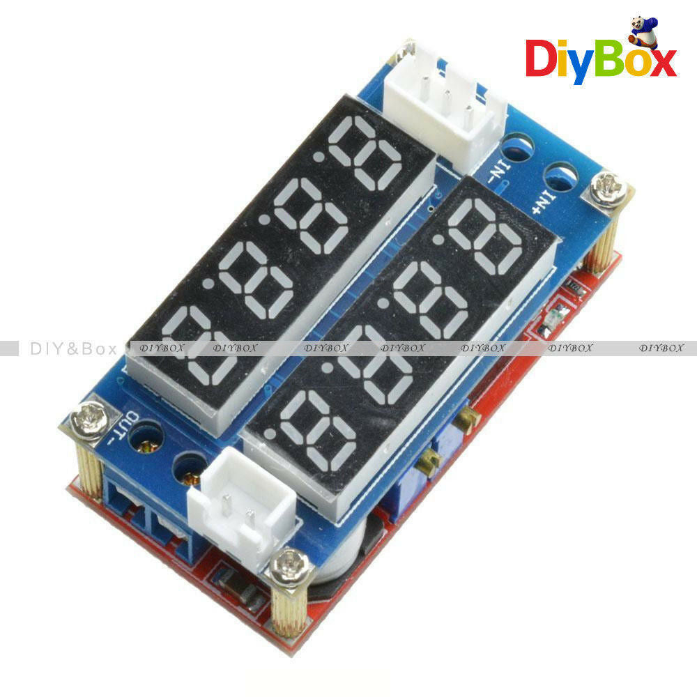 5A Adjustable CC/CV Step Down charge Module LED Panel Voltmeter Ammeter D