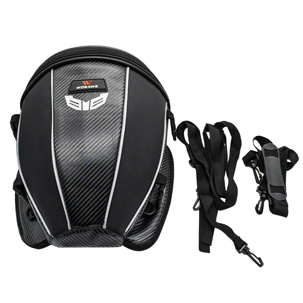 Motorcycle Dry Duffle Tail Bag Waterproof Saddle Pouch & Reflective Strip