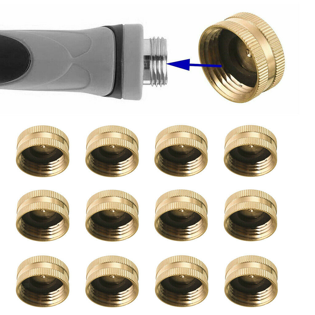 12Pcs Garden Hose Female End   Set, Heavy Duty, Leak-Free, Connect To Hose and