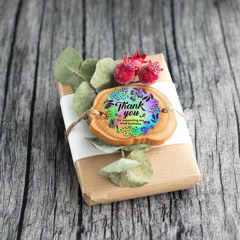 500 Pcs Round Thank You for Supporting My Small Business Stickers Diy Sti.l8