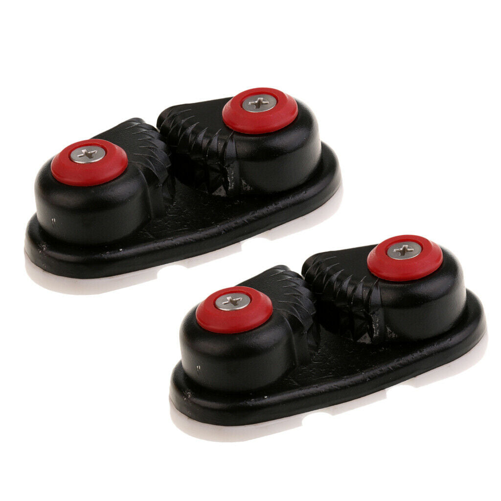 2x Sailboat Cam Cleat for Dia. 10-14mm Rope Sailing Boat Canoe Cam Cleats