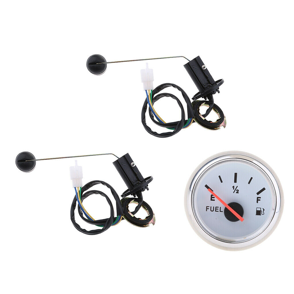 3pcs Sender Floating  Boat Marine Car LED Display Level Gauge Sensor White
