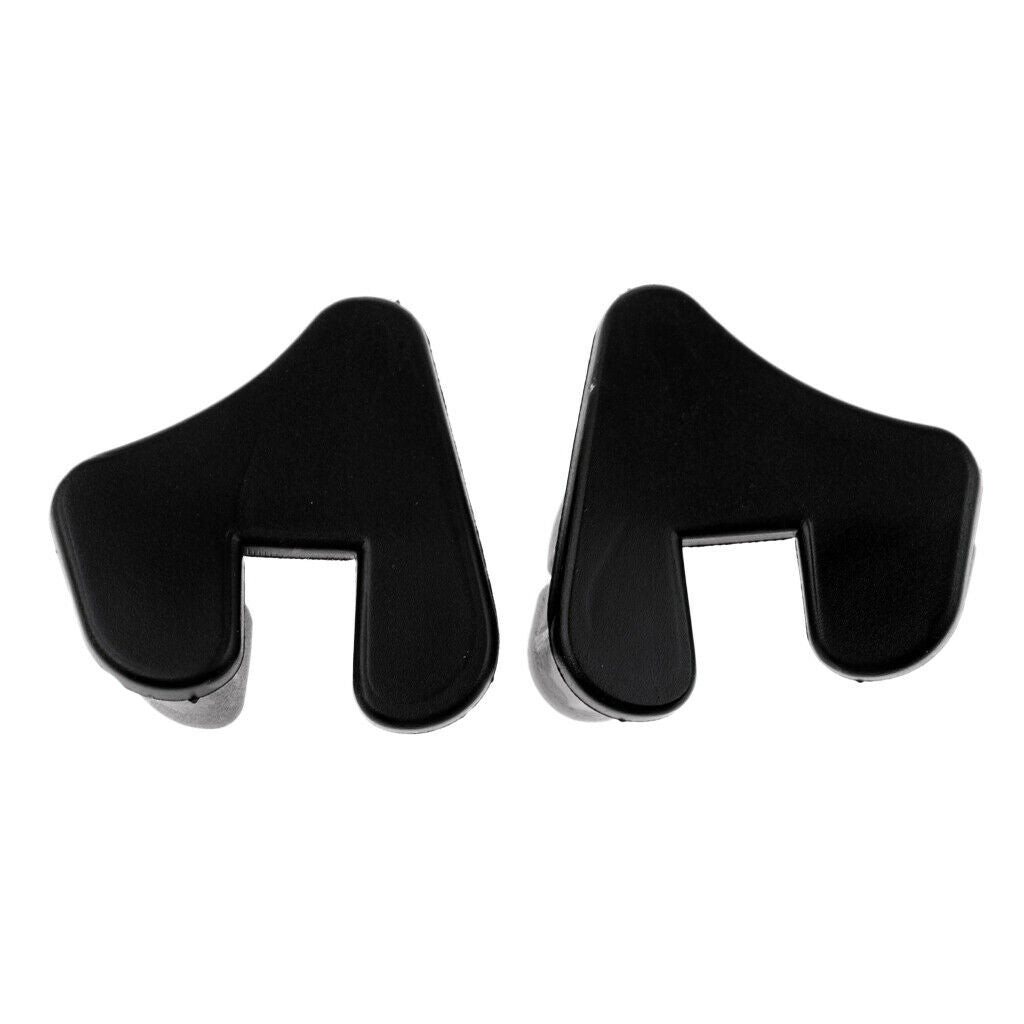 2Pcs PVC Black End   Bottom Sub for Fishing Boats Rubber Dinghy Accessory