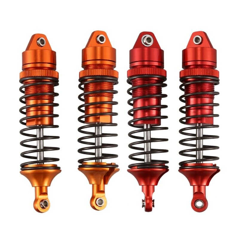 2X(2PCS Metal Front Shock Absorber for 1/10 RC TRAXXAS SLASH Climbing Car MR6Z9)