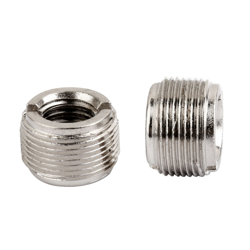 Microphone Clip Screw Thread Adaptor Solid Metal Construction 3/8" to 5/8