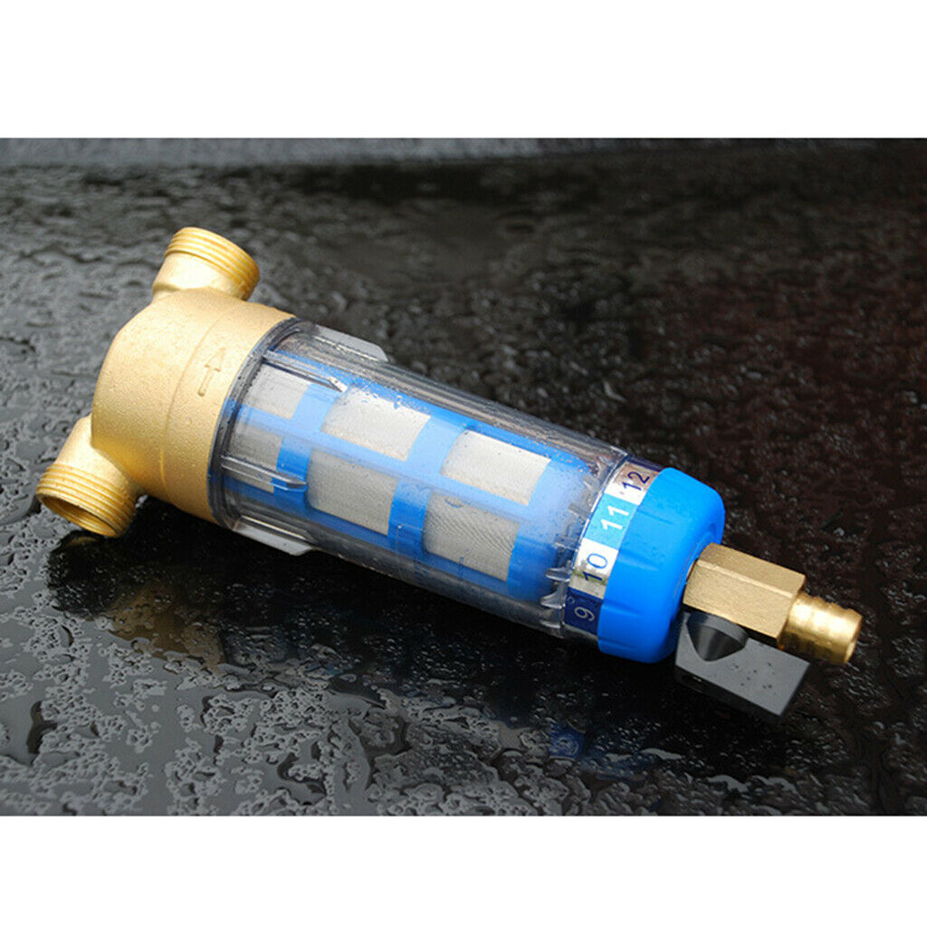 Stainless Househole Water Purifier Water Pre Filter Sediment Spin Down 3/4" 1/2