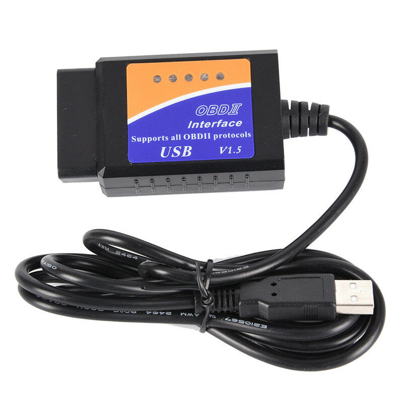 ELM327 USB Schnittstelle OBDII  Diagnose Auto Auto Scanners Scan Tool Kab  DD