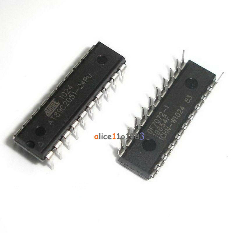 10PCS AT89C2051-24PU AT89C2051 MICROCONTROLLER IC ATMEL DIP-20