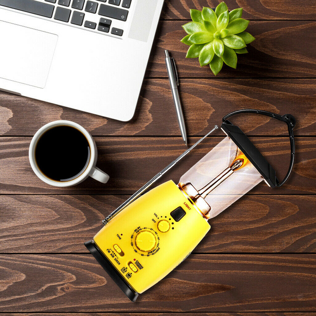 Portable Solar Hand Crank Radio AM/FM Emergency Radio LED Phone Charger