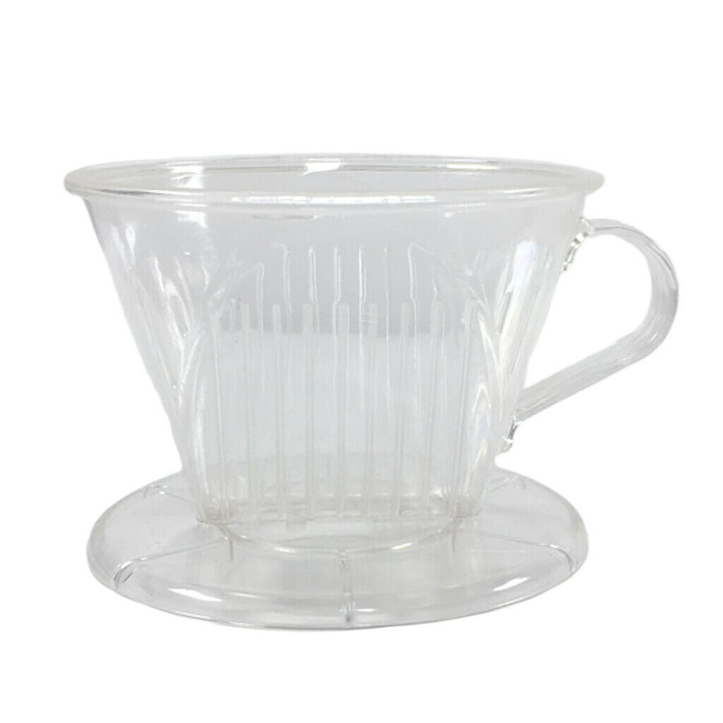 Coffee Filter Clever Coffee Dripper Cone Reusable Brewer Portable  Clear